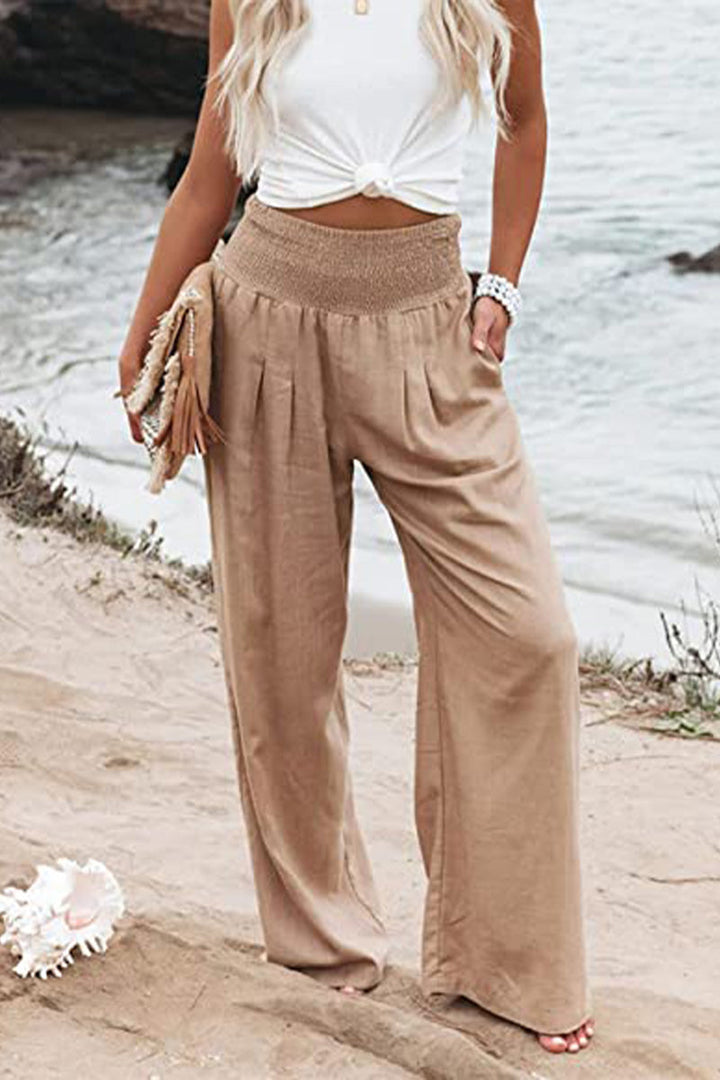Chic Stretch Palazzo Pants for Women