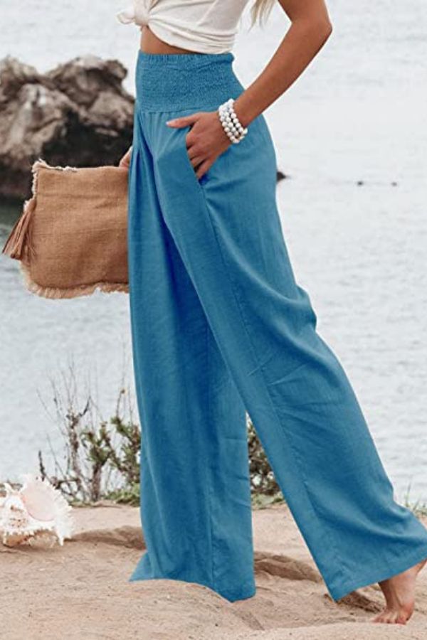 Chic Stretch Palazzo Pants for Women