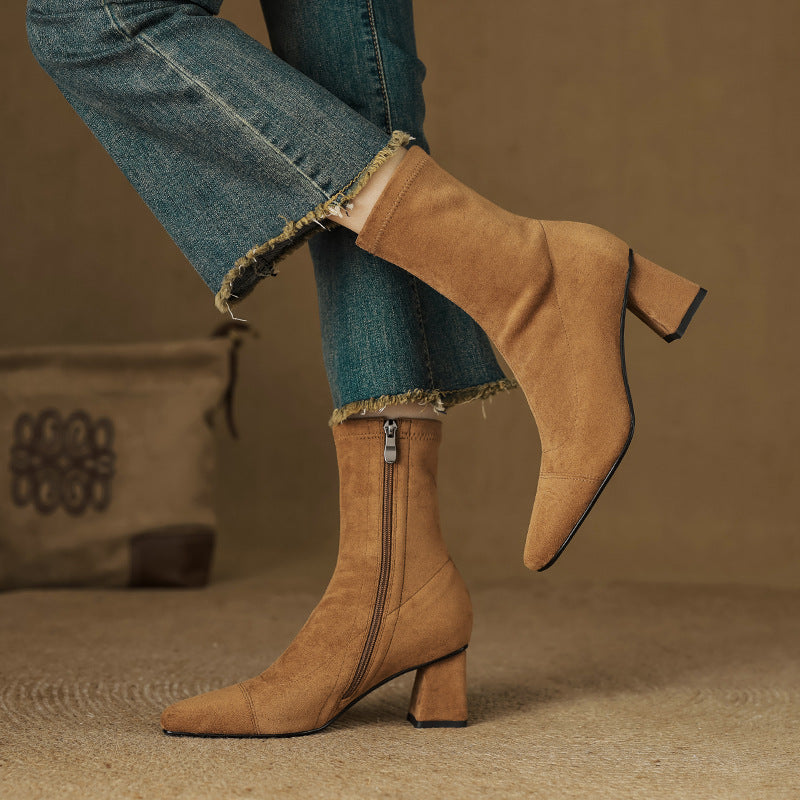 Aelis Genuine Suede Boots