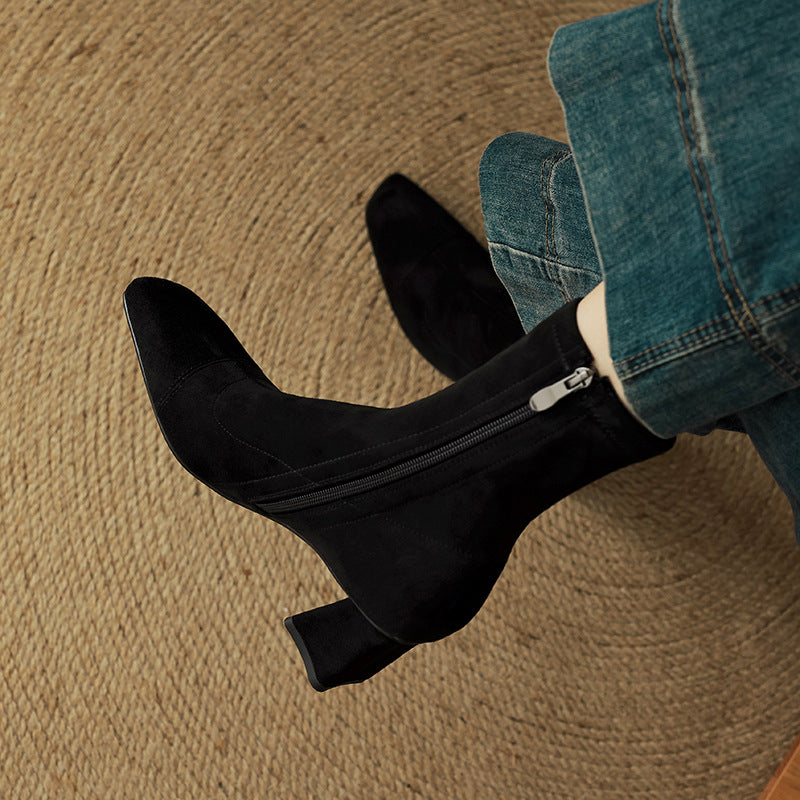 Aelis Genuine Suede Boots