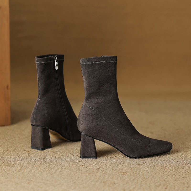 Aelis Genuine Suede Boots