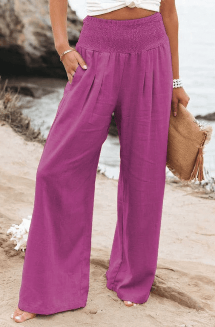 Chic Stretch Palazzo Pants for Women