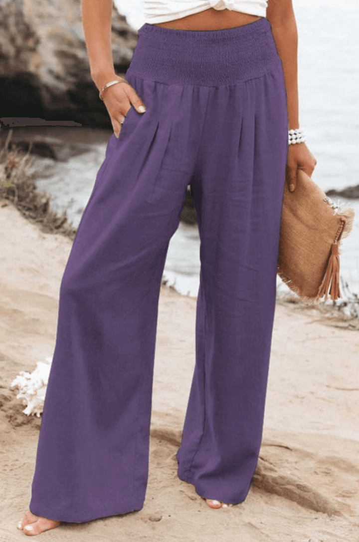 Chic Stretch Palazzo Pants for Women